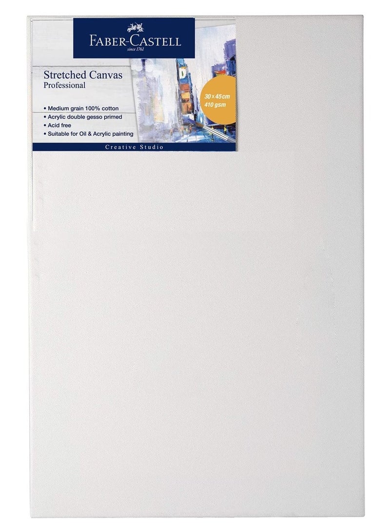 FABER-CASTELL قماش مشدود مقاس 30 × 45 سم بسمك إضافي 410 جرامًا للمتر المربع - Image 1