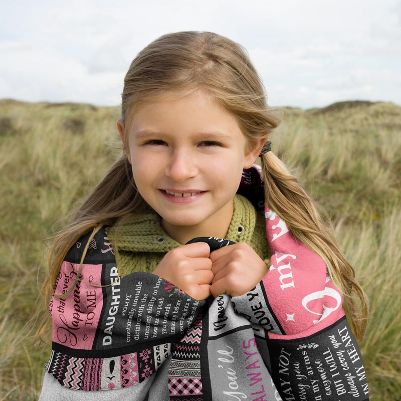 Ruvinzo Daughter Gifts from Mom Dad, Birthday Gift for Daughter, Daughters Birthday Gifts Idea, Daughters Blanket 60â€ x 50â€ - Image 4