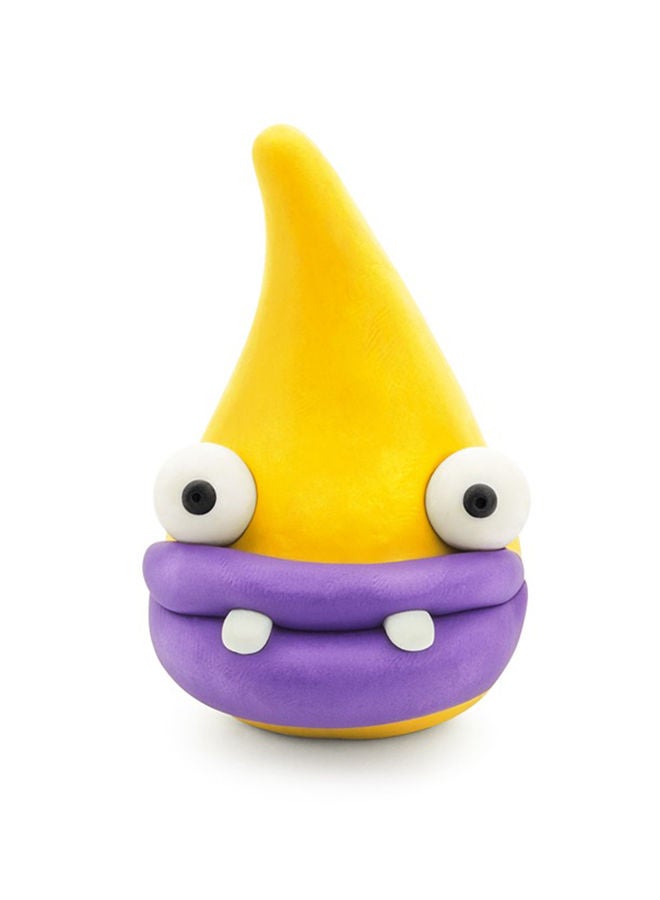 HEY CLAY DIY Beasts: Worm, Ginger, Drop Plastic Creative Modelling Air-Dry Clay For Kids 6 Cans - Image 4