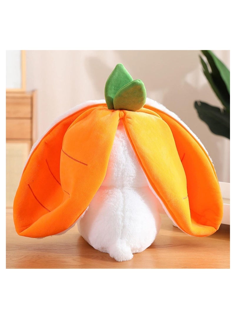 Rabbit Cuddly Toy Hide 20-25 cm, Rabbit Cuddly Toy Plush Toy, Bunny in Strawberry Bag Soft Toy, Creative Plush Toy Gift, for Boys Girls Babies Children Adults Birthday - Image 4