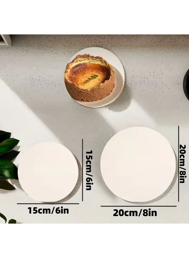 Non Stick Baking Parchment Paper 8 Inch 50 Sheets Round Air Fryer Liners - Image 4