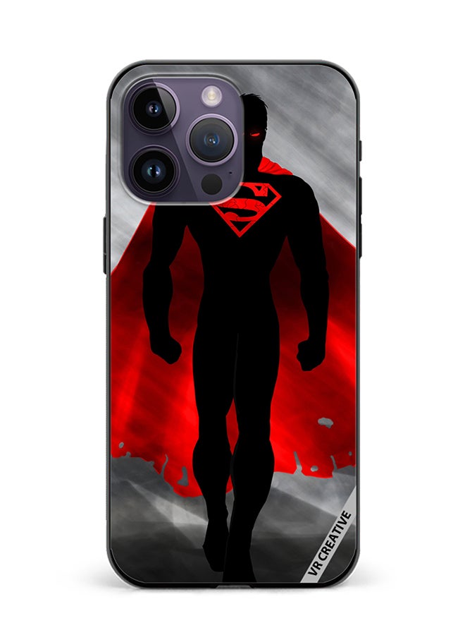 VR CREATIVE Protective Case Cover For Apple iPhone 15 Pro Max Superman Black And Red Design Multicolour - Image 1