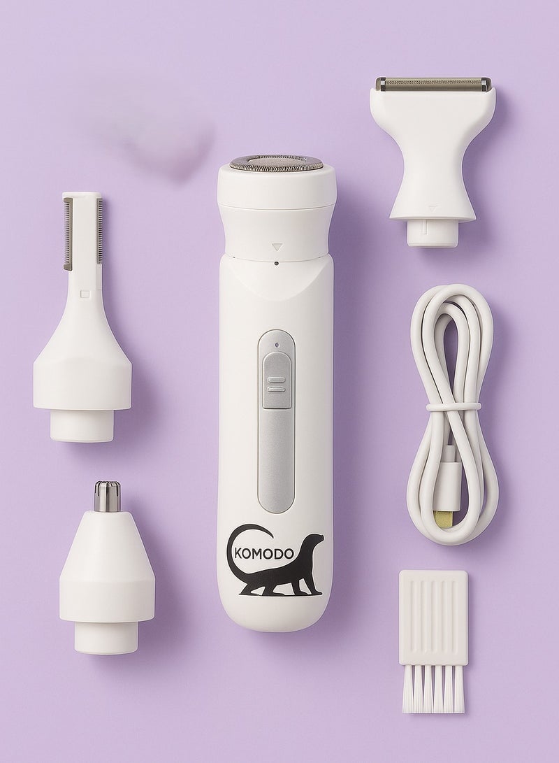 Komodo Lady Shaver Beauty Kit – Multi-Function Rechargeable Grooming Set for Women - Image 1