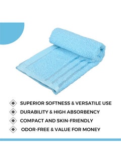 Kuber Industries Kuber Industries Face Towel | Cotton Towels for Facewash | Towels for Daily use | Workout Hand Towel | Lining Design | 14x21 Inch | Pack of 3 | Multi  - Image 4