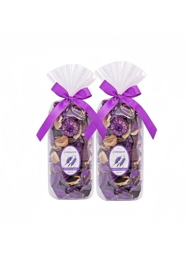 jaexest Lavender Scented Dried Flower Potpourri, Natural Petal Fragrance Sachet for Home Office Decoration, Wedding Party Supplies, Drawer Cabinet Air Freshener – Pack of 2 - Image 1