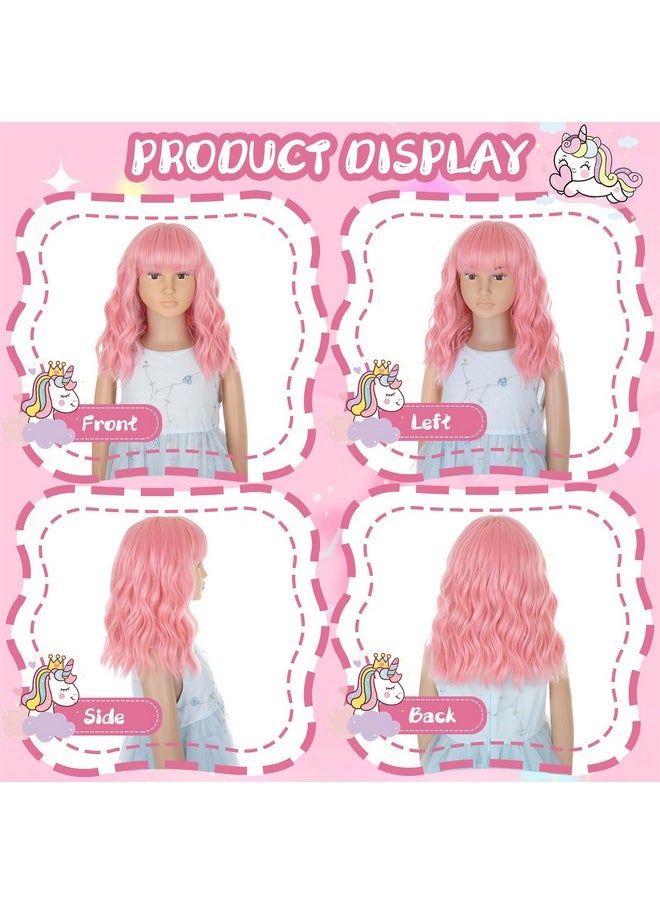 VERNA Pink Wig Kids Wigs Girls Pink Child Wig Kids Pink Wig for Kids Girls Pink Kids Wig with Bangs Short Pink Girls Wig for Cosplay Halloween Party Costume(12 Inches, Pink) - pzsku/ZADD429412295183D8199Z/45/_/1741330008/78537fee-80ff-44b6-824a-a2eb1f2deb54