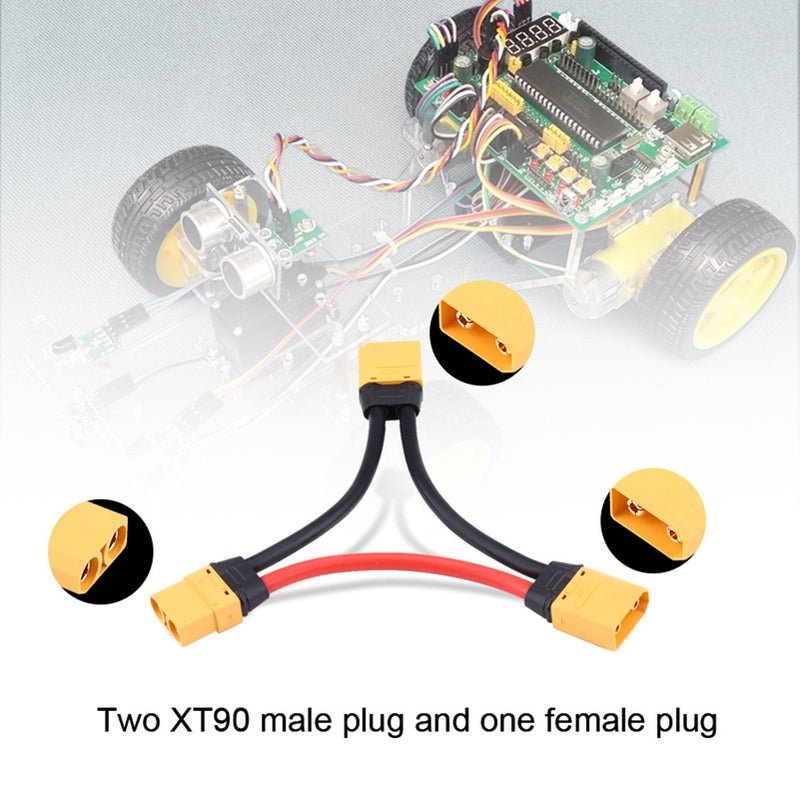 1pc Plastic XT90 10AWG Connector Adapter Cable Wire RC Accessory For ESC Batteries - Image 2