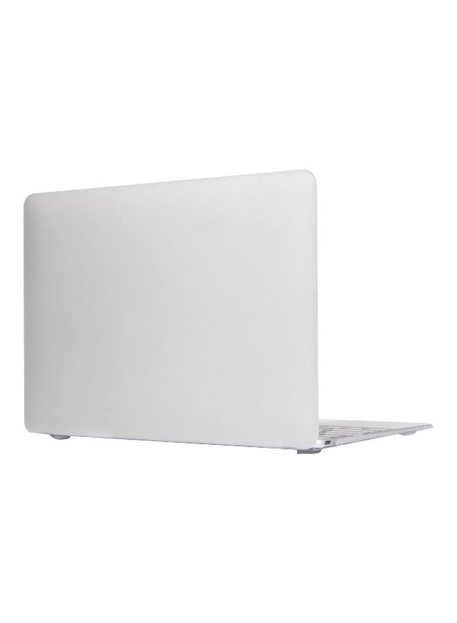NIBEMINENT Hard Rubberized Case Cover For Apple MacBook Pro Retina 12-Inch White - Image 1
