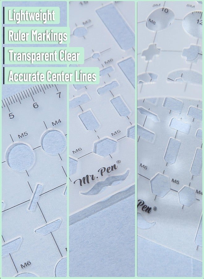 Mr. Pen- Geometric Drawing Template, Plastic Template, Shape Stencils, Geometric Stencils - Image 3