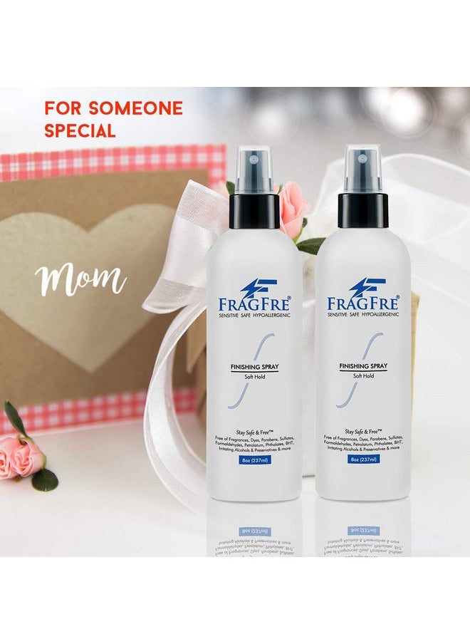 FRAGFRE Hair Finishing Spray 8 Oz Flexible Soft Hold Hair Spray For Sensitive Skin Fragrance Free Hypoallergenic Parabens Free Non Irritating Quick Dry Denatured Alcohol Gluten Free Vegan  - Image 3
