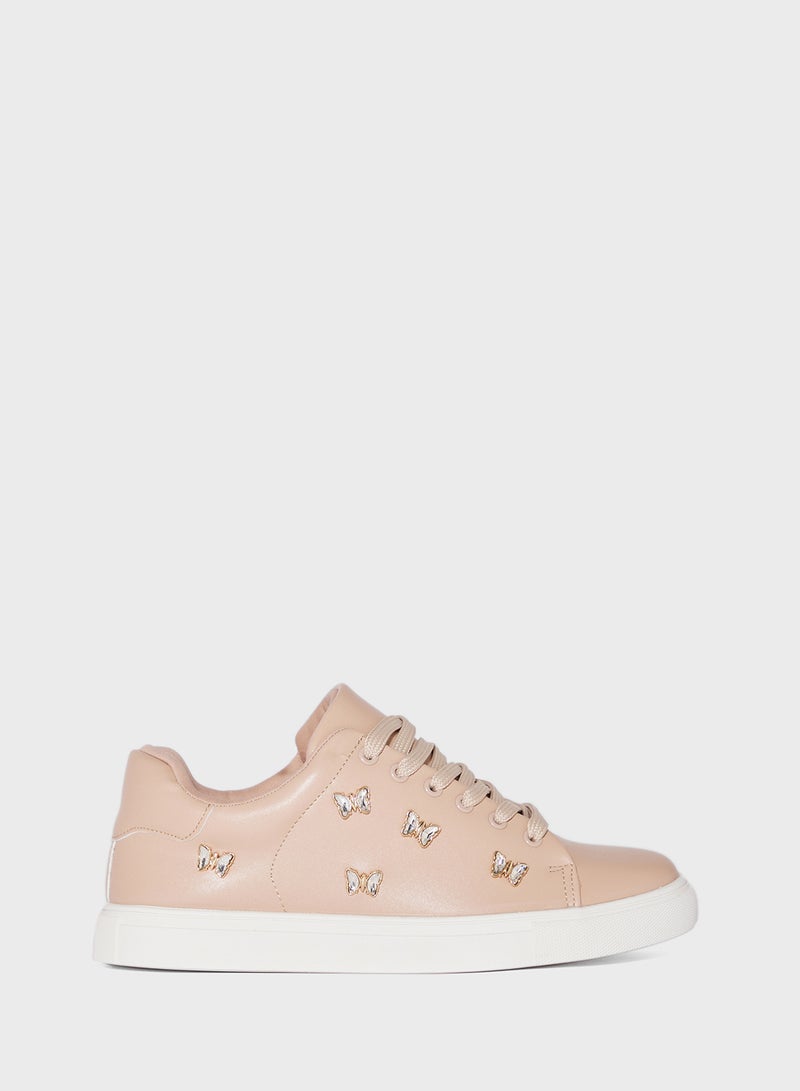Ginger Butterfly Trim Casual Sneakers  - Image 1
