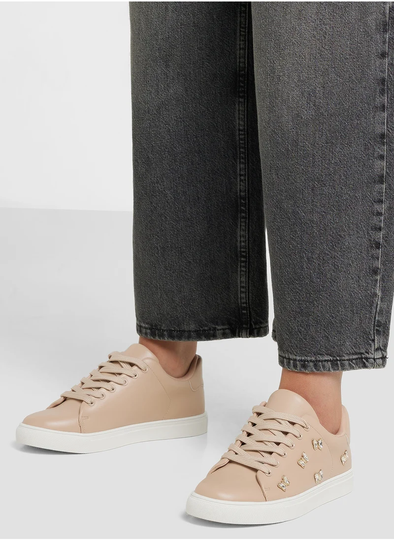 Ginger Butterfly Trim Casual Sneakers