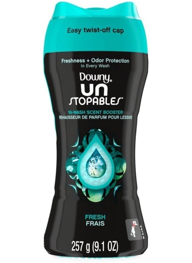 Downy Downy Unstopables Laundry Scent Enhancer, Fresh Scent, 9.1 Oz - Quantity 4 