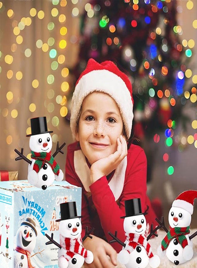 وهاواي 12 Pack Build a Snowman Kit, Molding Clay Snowman DIY Kit, Christmas Stocking Stuffers, Christmas Crafts Xmas Gift Perfect for Winter Holiday Parties 131PCS - Image 5