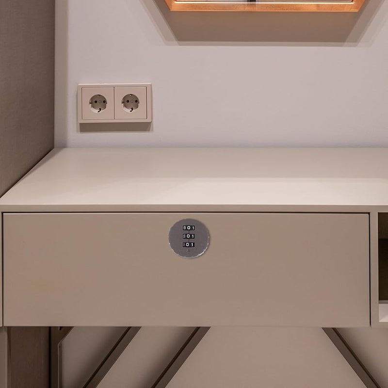 Tehaux 4 Digit Combination Lock for Locker Desk Drawer Mailbox Gym Office School Privacy - Image 5