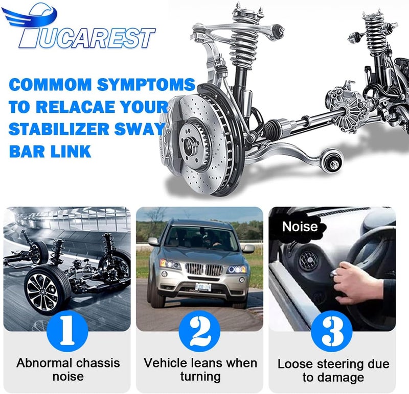 TUCAREST Front Stabilizer Sway Bar Link Kit - 2Pcs K750865 for Honda Accord, Civic, CR-V, Acura RDX - Image 5