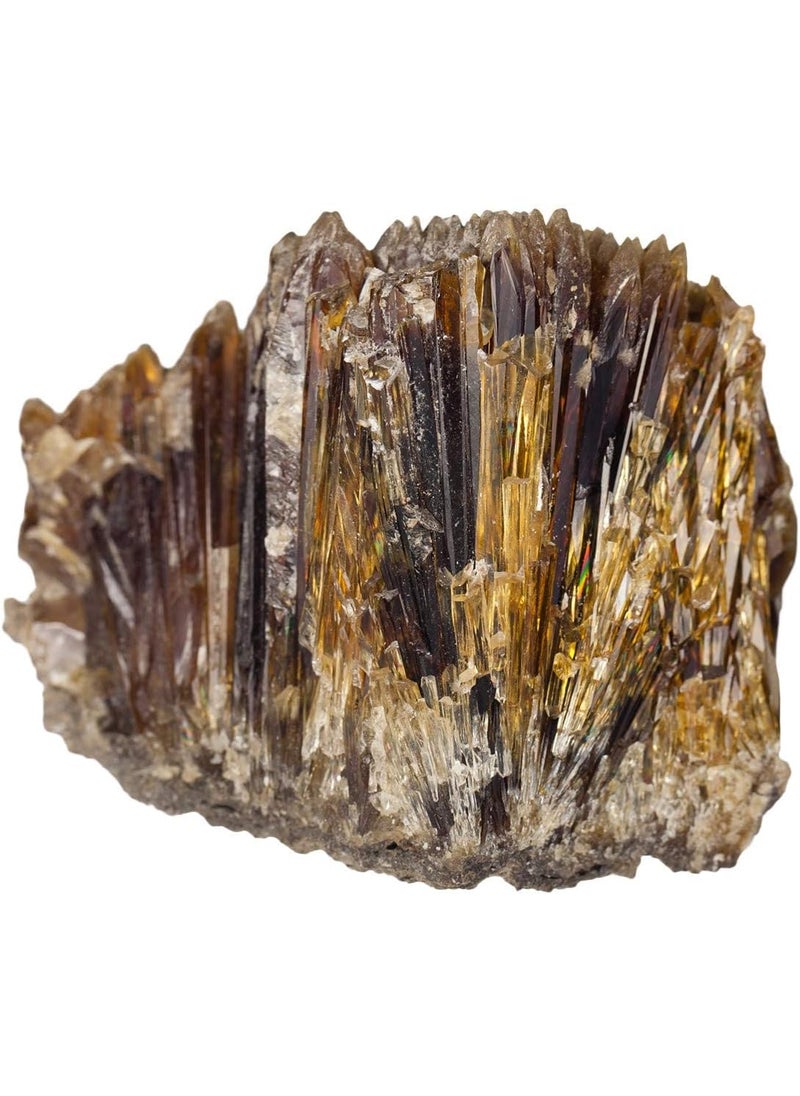 SUNYIK SUNYIK Natural Amber Calcite Bar Gemstone Cluster Specimen Mineral Healing Crystal Point Stone Reiki Chakra Home Decor Irregular Shaped, 0.2-0.3lb, 1.9''-2.7'' 