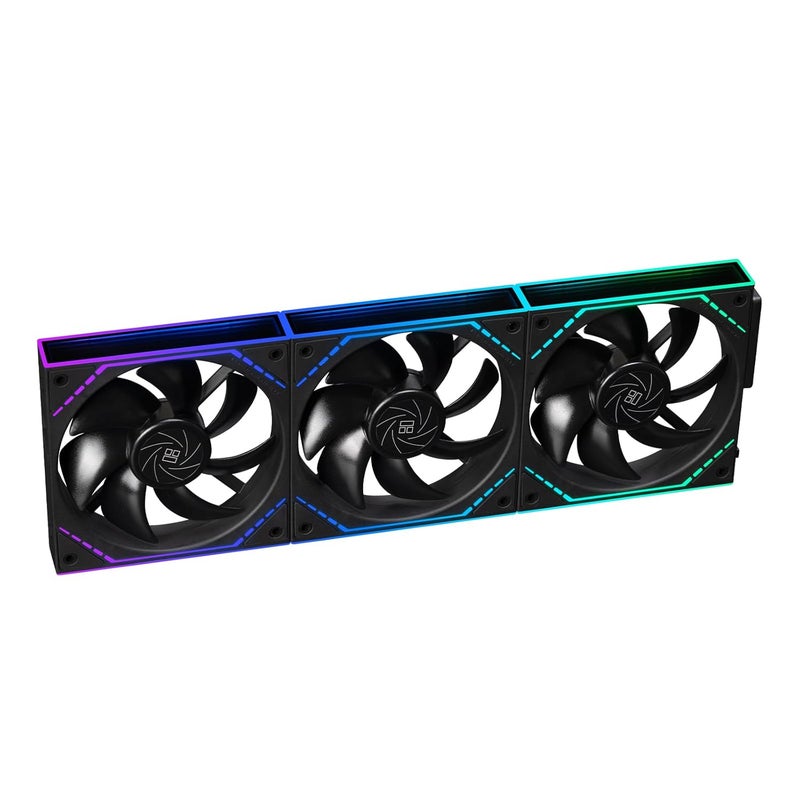 ثيرمالرايت مروحة حاسوب Thermalright TL-M12Q 120 مم، 2000 دورة في الدقيقة تدفق هواء عالي، ARGB متسلسلة، إضاءة مرآة لا نهائية مزدوجة، عبوة 1 قطعة - Image 5