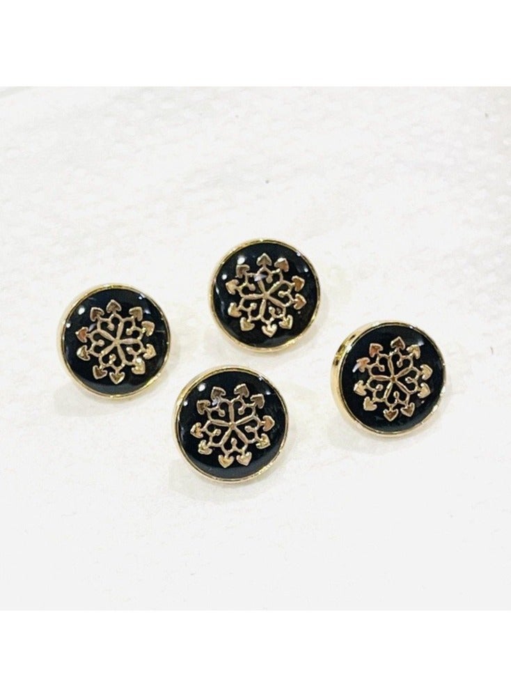 Abrar 8 Set Metal Snap Buttons For Men Saudi Thobe Size 12mm - Image 1