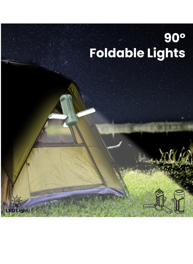 PROMATE LED Camping Lantern, 4-in-1 Premium Portable Camping Kit with 6000mAh USB-A, 90° Foldable Lights, 3 LED Modes, SOS Function, 5W Speaker and foldable top handle  - Image 3
