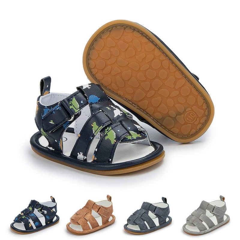 Meckior Baby Infant Boy Girl Sandals Newborn NonSlip Soft Rubber Sole Sandals for Baby Boys OpenToe Outdoor Casual Summer First Walkers Shoes