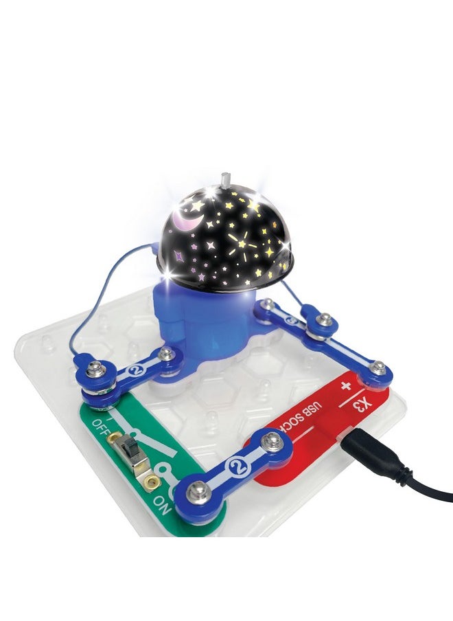 Snap Circuits Night Light for Kids | Includes 5 Light Shows | Ages 5+ | Rotating Night Light Projector  - Image 3