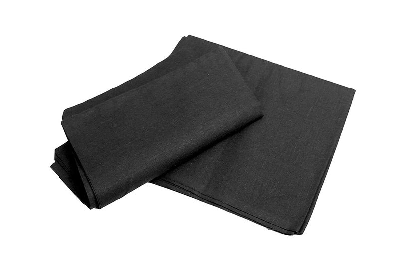 Generic Black Plain Cotton Cloth for Pooja 2 Meter Goddess Aasan MATA ki Chunri Pooja Special sw5  - Image 1