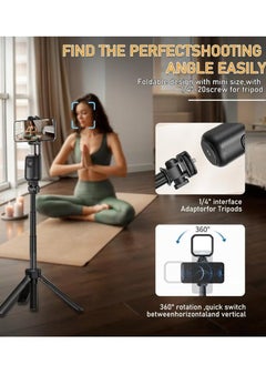 TIGER P05 Auto Face Tracking Phone Holder 360° Smart Gimbal Stabilizer with Adjustable Lens & Colorful Lights | AI Gesture Control Mobile Stand for Smartphone Vlog, Live Chat, Selfies & Tripod Stand – Perfect for Content Creators and Influencers  - Image 5