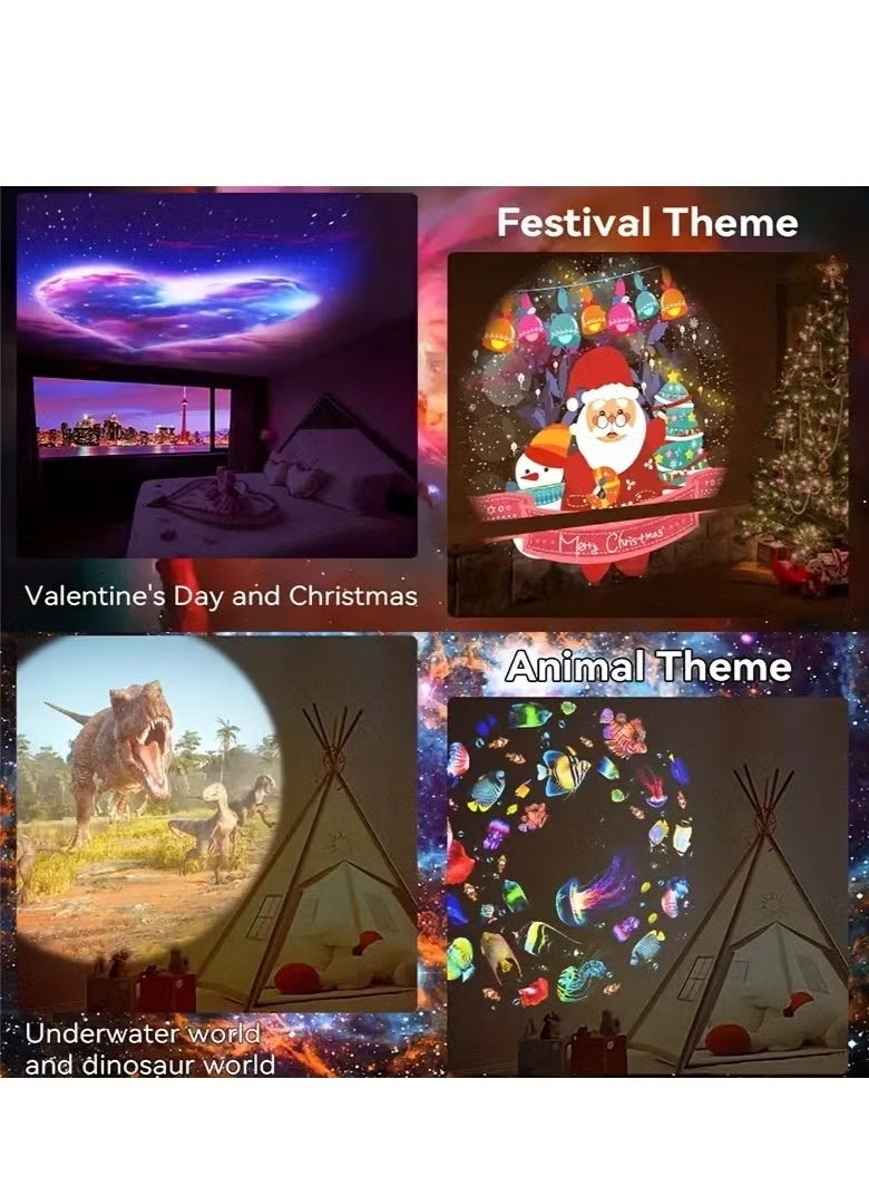 WALALLA Space Galaxy Star Projector, 13 in 1 Astronomy Planet Projector, Bedroom Ceiling Projection Night Light, Dynamic Effect, RGB Lighting, Suitable for Astronomy Enlightenment and Nursery Decoration, Gift - Image 4