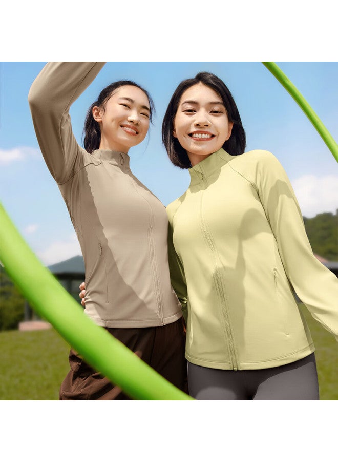 Vfu Women's Sports Jacket For Cycling, Running, Outdoor Fitness, Morning Jogging, Exercise, And Yoga, Autumn And Winter, Berry Red, Size M - Image 4