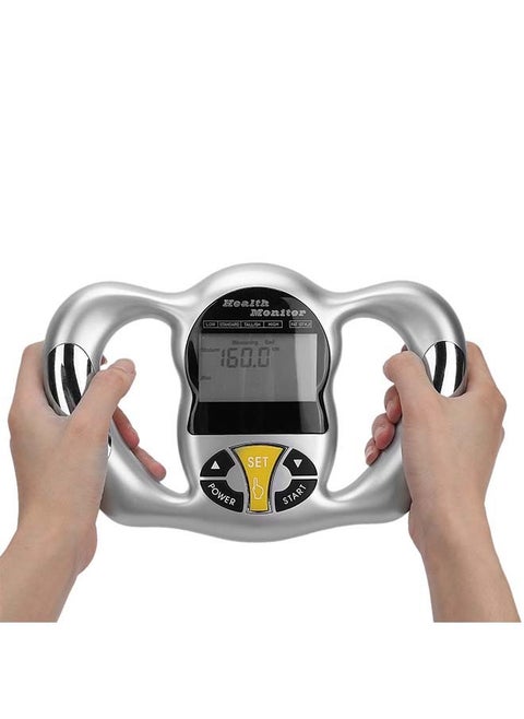 Digital Body Fat Analyzer, Electronic BMI Handheld Body Fat Monitor with LCD Display, Multifunctional Portable Body Fat Measurement Device for Weight Loss, Fitness Monitoring, Personal Health