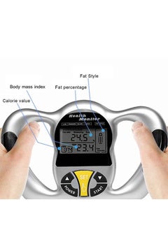 Digital Body Fat Analyzer, Electronic BMI Handheld Body Fat Monitor with LCD Display, Multifunctional Portable Body Fat Measurement Device for Weight Loss, Fitness Monitoring, Personal Health - pzsku/ZADD543917A8A21D6DD65Z/45/_/1711532586/d8c40ff5-8dc1-4327-a394-234e82d7a838