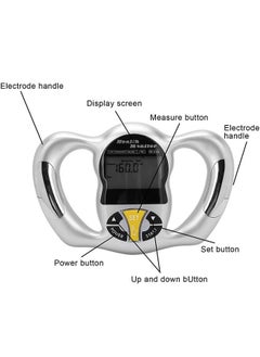 Digital Body Fat Analyzer, Electronic BMI Handheld Body Fat Monitor with LCD Display, Multifunctional Portable Body Fat Measurement Device for Weight Loss, Fitness Monitoring, Personal Health - pzsku/ZADD543917A8A21D6DD65Z/45/_/1711532587/5270b09e-ac5e-42c4-a27a-c54c10cc9be3