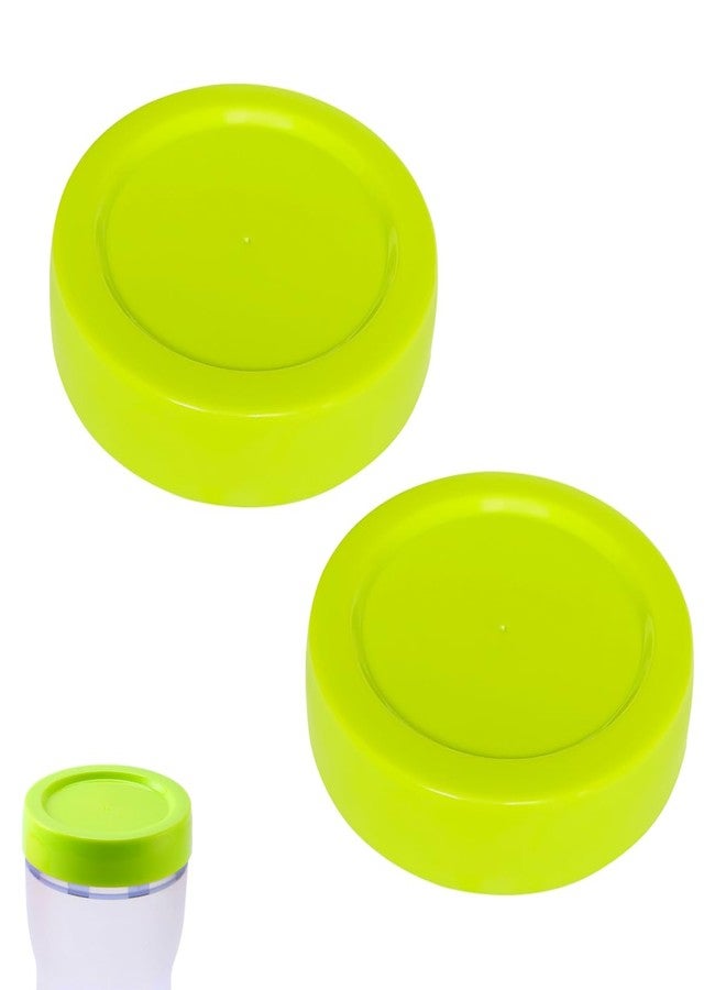 ROMIRUS Travel and Storage Baby Bottle Caps Compatible with Comotomo Baby Bottles - 2 Pack - Green - Image 1
