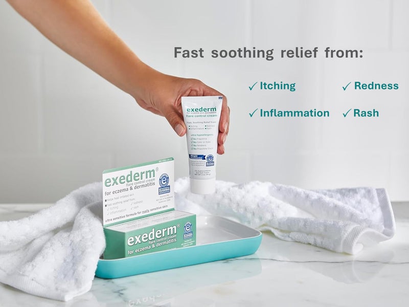 exederm كريم إكزيديرم للتحكم في الالتهابات للأكزيما والتهاب الجلد، 2 أونصة - Image 3