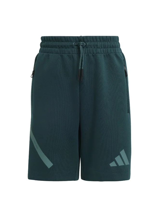 adidas J Zne Shorts Green Training Shorts For Junior 7-8Y
