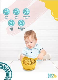 Babies Basic 2 Piece Baby Feeding Set With Silicone Suction Bowl And Silicone Spoon  - Image 2