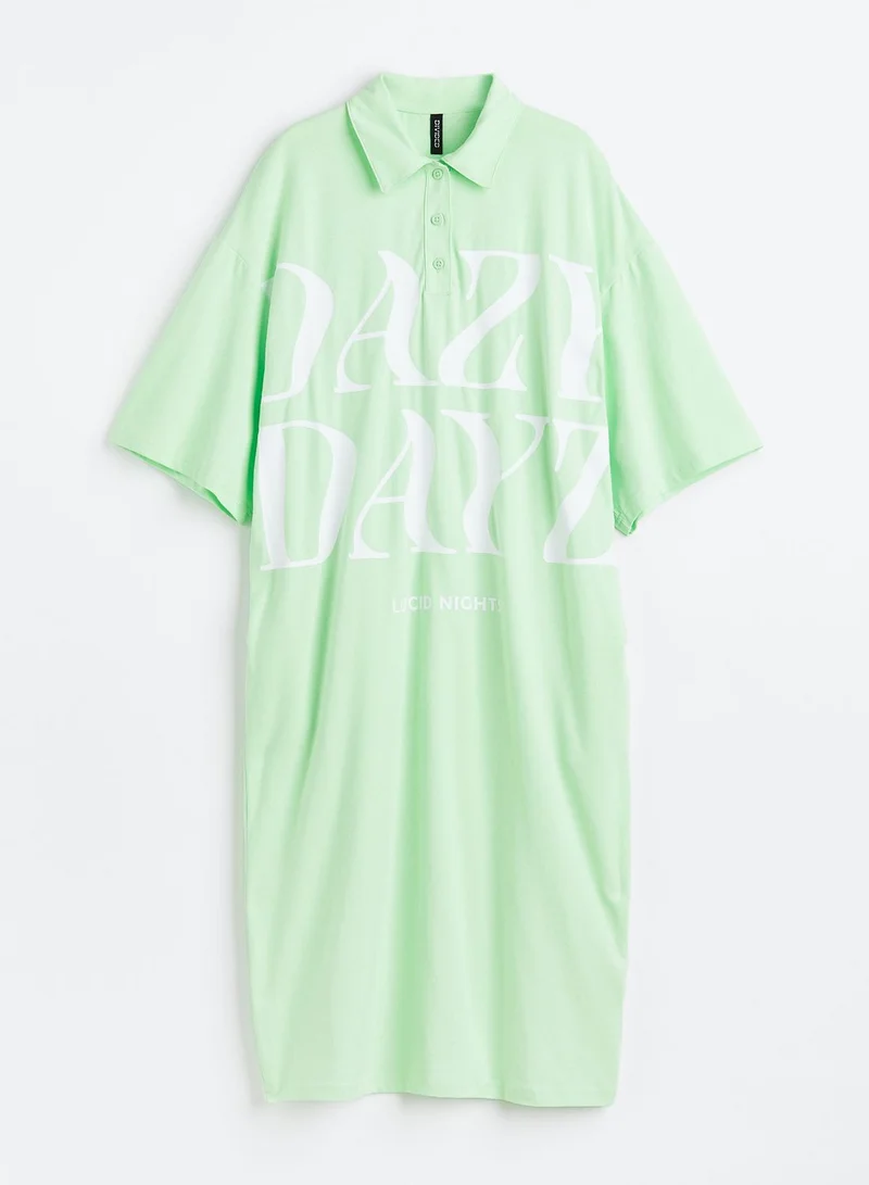 H&M Mint Graphic Dress