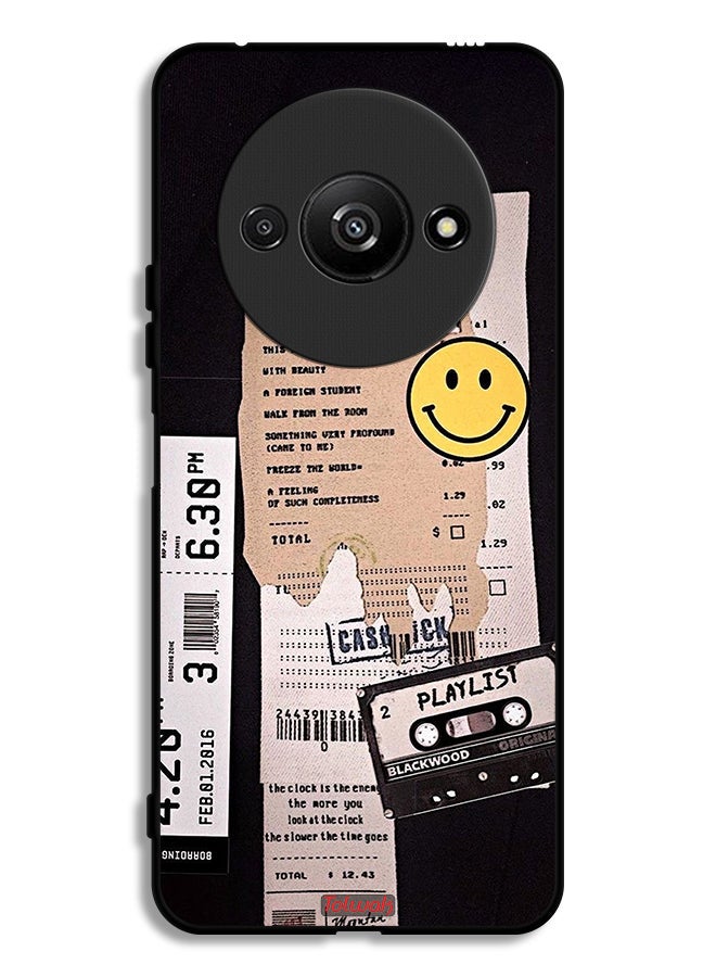Tolwak Xiaomi Redmi A3 4G Protective Case Cover Playlist Sticker - Image 1