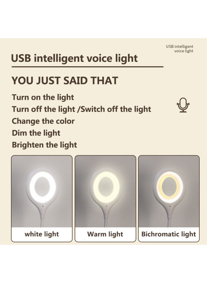 Generic - Source English Smart Voice Nightlight Voice Control Light English Version Nightlight-Specifications:Usb Voice Light 16 Lamp Beads English Version - Image 1