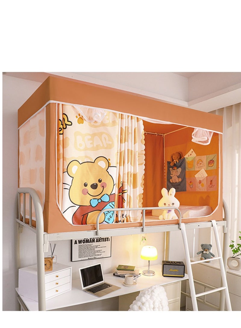 Y&D Bed Canopy Tents Curtain Blackout Curtain Single Bed Tent Curtain Student Shading Cloth Bed Canopy Mosquito Net Student Sleep Privacy Protection - Image 1