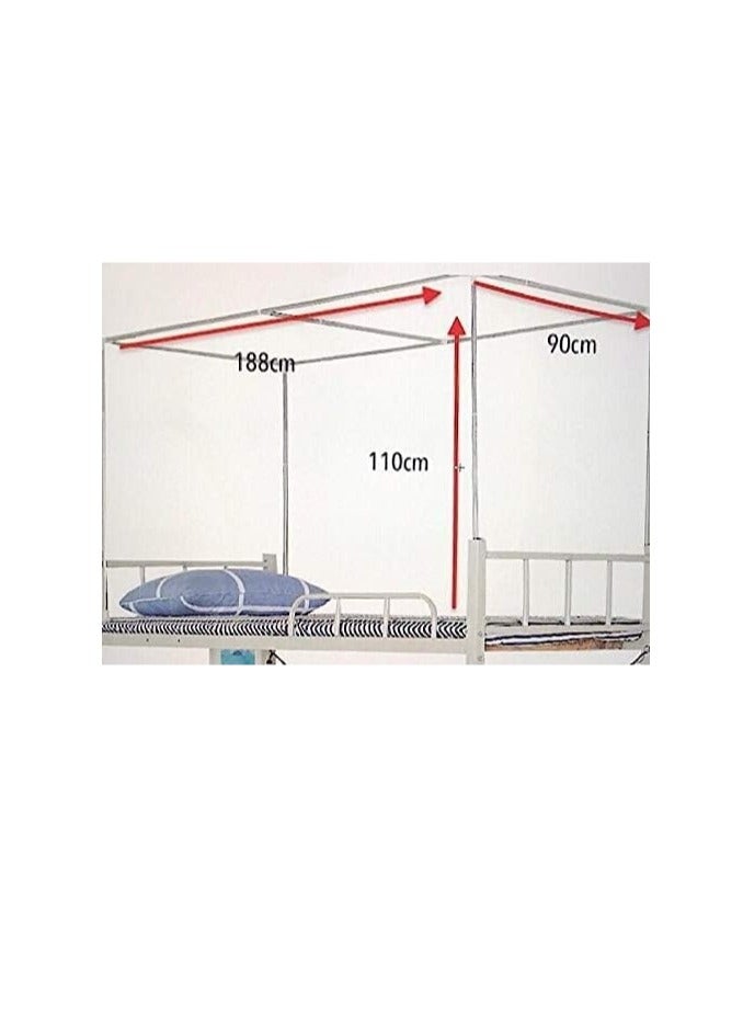 Y&D Bed Canopy Tents Curtain Blackout Curtain Single Bed Tent Curtain Student Shading Cloth Bed Canopy Mosquito Net Student Sleep Privacy Protection - Image 3