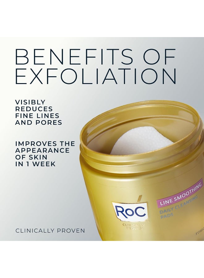 RoC RoC Resurfacing Disks, Hypoallergenic Exfoliating Makeup Remover Pads for Wrinkles and Skin Tone, Hypo-Allegenic Skin Care, Oil-Free Daily Cleanser, 28 Count (Packaging May Vary) - Image 5