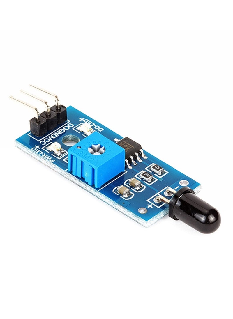 Generic - LM393 IR Flame Detection Sensor Module Fire Detector Infrared Receiver Compatible with Arduino DIY Kit (3-PIN) - Image 1