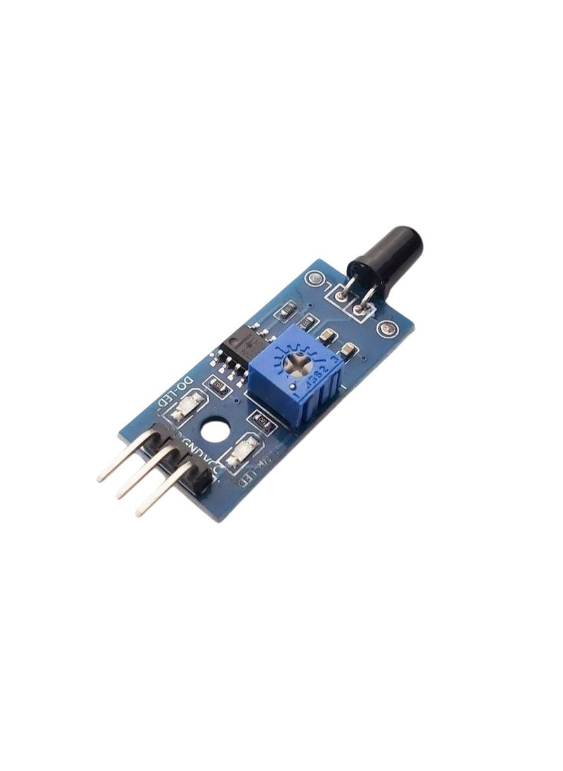 Generic - LM393 IR Flame Detection Sensor Module Fire Detector Infrared Receiver Compatible with Arduino DIY Kit (3-PIN) - Image 1