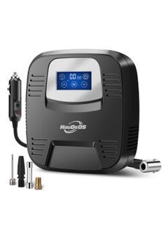 HouDeOS Tire Inflator Portable Air Compressor Air Pump for Car Tires With Digital Display Led Light  Auto Shut Off Function Suitable for Cars  Motorcycles  Bicycles Balls Kayaks  - Image 1