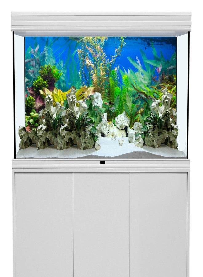 AWERT 36x18 inches Aquarium Background Aquatic Plant River Bed and Lake Fish Tank Background Vinyl, 36x18in/90x45cm - Image 2