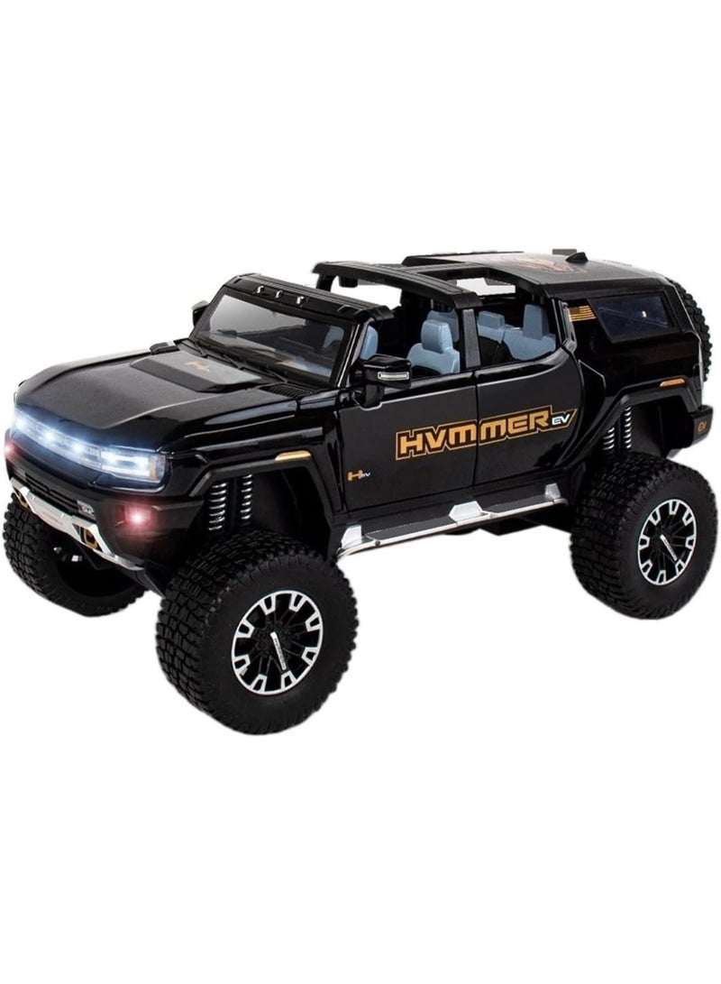 هامر إيف كبير قبالة الطريق دييكاست المعادن التراجع سيارة مع 6 أبواب قابلة للفتح مع الصوت والضوء لعبة سيارة الألوان وفقا للسهم - Image 1