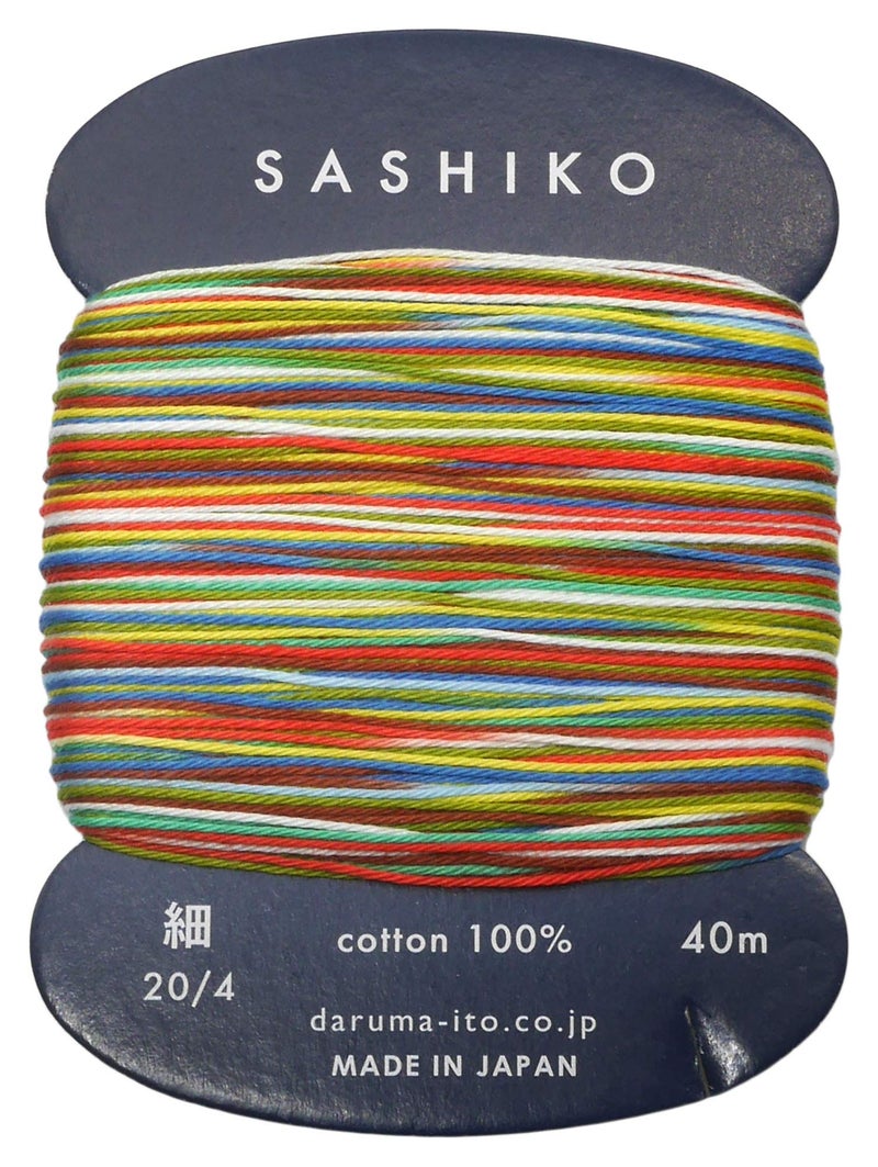 Daruma Yokota Daruma Sashiko Thread Single And Variegated Color (Paper Baloon  Thin 40M Card) - Image 1