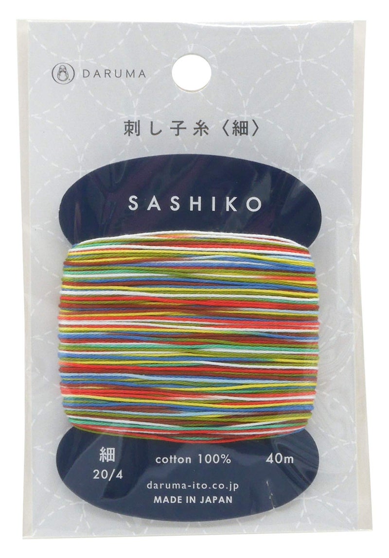 Daruma Yokota Daruma Sashiko Thread Single And Variegated Color (Paper Baloon  Thin 40M Card) - Image 2